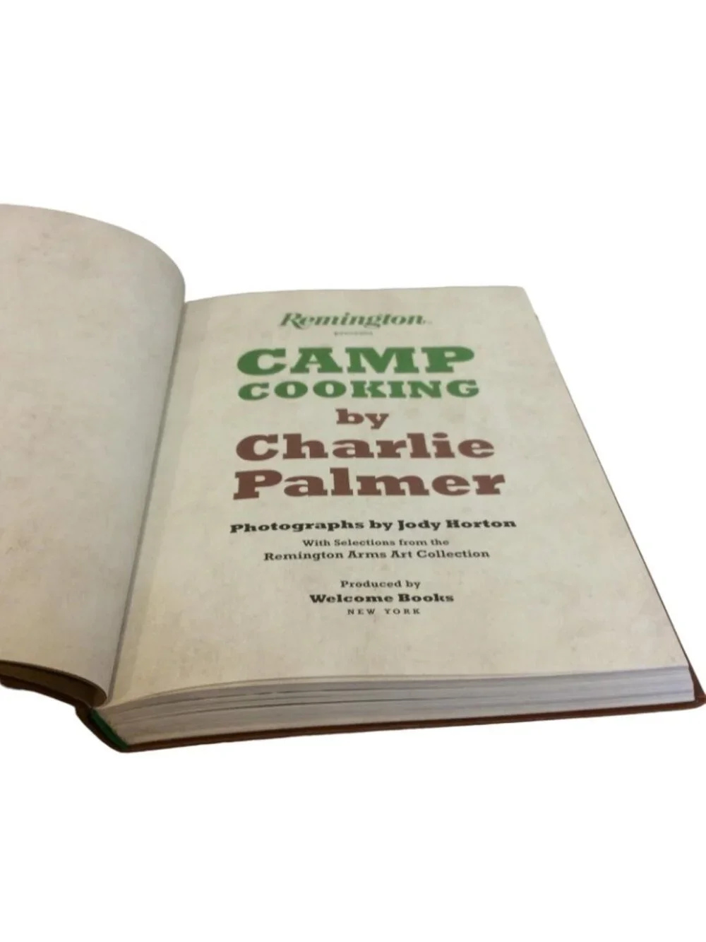 Remington Camp Cooking Charlie Palmer 2013 Leather Signed Autographed Signature